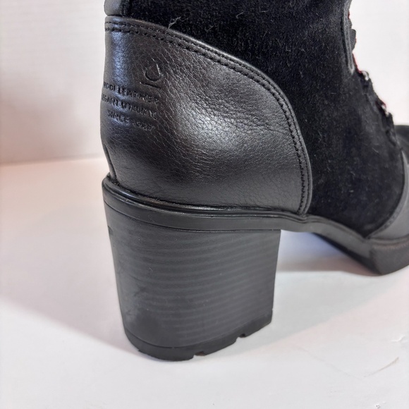 Naturalizer Women's Ankle Boots Black SZ 10 Waterproof Block Heel Round Toe - Picture 4 of 14